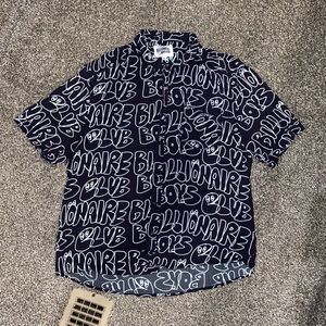 Mens billionaire boys button down tee
